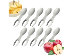 Conjunto De 10-garfos E Pinças Para Milho Em Aço Inoxidável Espetos Anti Queimadura, Utensílio De Cozinha Para Casa
