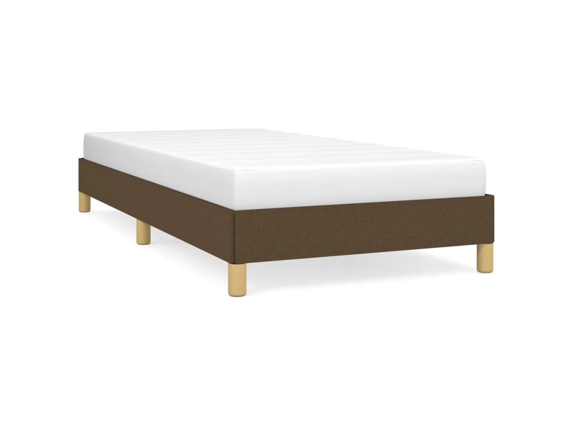 Bed Frame, Bed Frames Vidaxl Marrom Tecido (100 X 200 Cm)