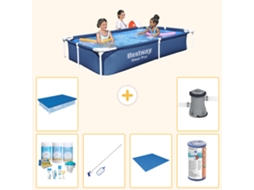 Bestway Piscina Bestway Steel Pro Retangular - 221x150x43 Cm - 7-peças S22212