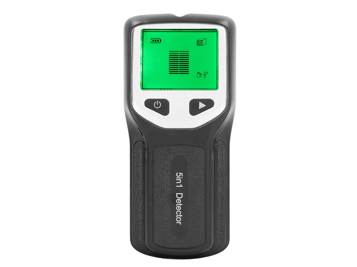 Detector De Parede 5 Em 1 Com Tela Lcd Para Detectar Pregos De Madeira, Metais E Cabos