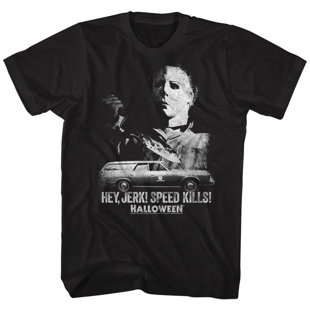 Rockinstone Halloween Speed Kills Black Adult T-shirt Size:s