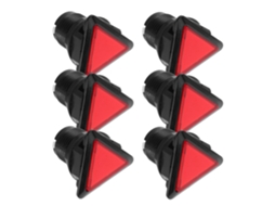 Botões De Pressão Triangulares Vermelhos De Plástico Com Microinterruptores