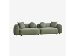 Sklum Sofá Modular De 2 Peças Em Chenille Coco Poliéster                       Chenille Verde Sálvia