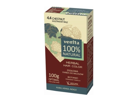 Cor A Ervas Venita Herbal 4.4 Castanho Marrom, 100g
