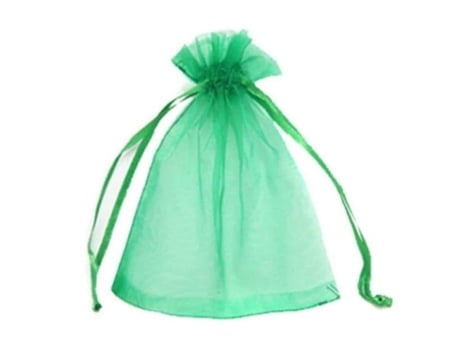 Conjunto De 100 Sacos De Proteção Para Frutas, Qttvbtna, Organza, Reutilizável, Respirável, Verde, 30x20cm Ehsttdh