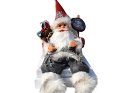 Ornamenta Natalina (marionete Papai Noel, Decoração Sentada)