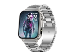 Colmi P80 Smartwatch - Ecrã Hd 1.83″, Chamadas Bluetooth, 100+ Modos Desportivos, Bateria 280 Mah, Prateado, Compatível Com Android, Ios E Harmonyos