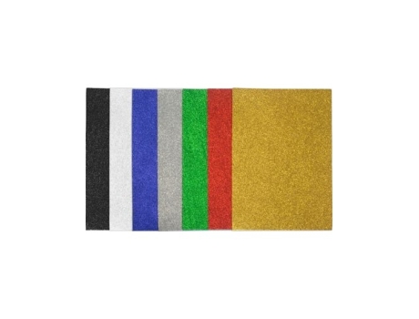 Livro Pack 5 Laminas Goma Eva Adhesiva Purpurina 40x60cm Oro De Desconocido (espanhol)