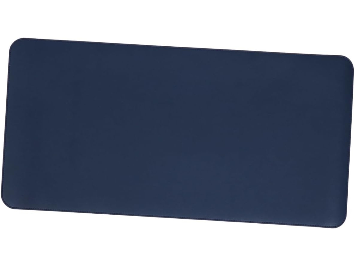Mousepad Grande De Couro Antiderrapante Dupla Face Laranja