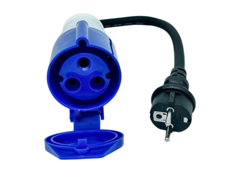 Adaptador Evplug CETAC 32A para SCHUKO 16A 50cm - MAX 16A)
