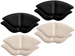 Eringogo 4-pares De Calcanhares Gel Antiderrapantes, Almofadas De Calcanhar Invisíveis, Confortáveis E Respiráveis