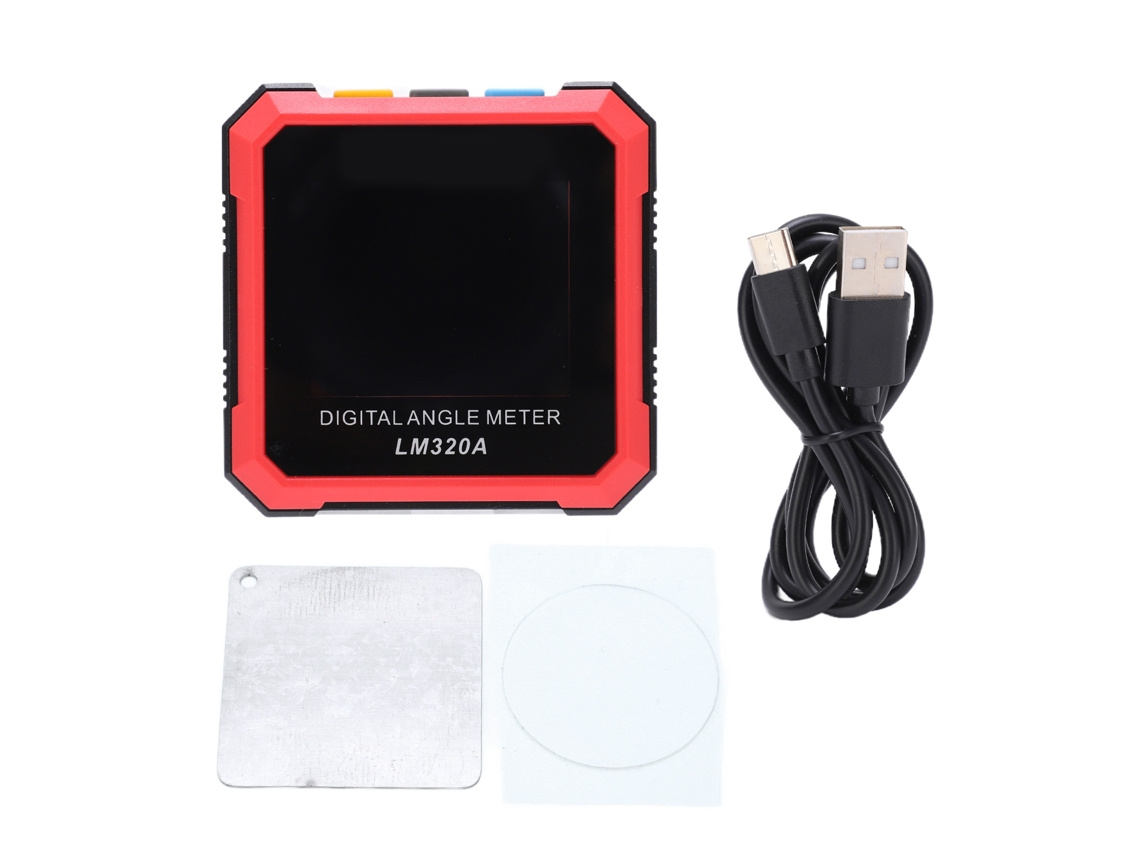 Inclinômetro Digital LM320A com Base Magnética Tela LCD Retroiluminada | S/MARCA