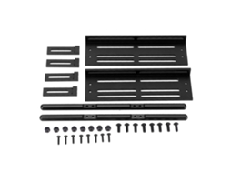 Pedais Ajustáveis De Carro Rc Com Placa Lateral Anti-colisão Para Crawler Scx10 1/8 1/10 Preto