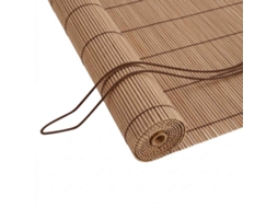 Vidaxl Estores De Rolo Castanho 40 X 220 Cm Bambu