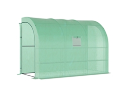 Estufa Parede 300x150x213cm Janelas Prateleiras Cultivo VOLTEDGE