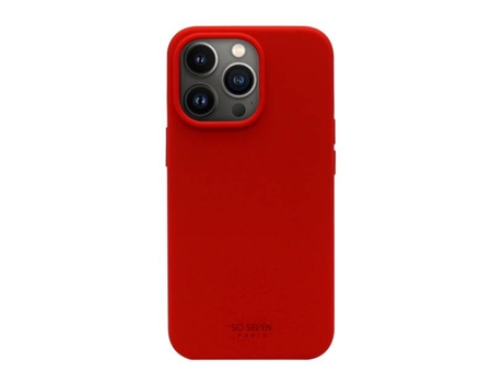 Capa para iPhone 13 Pro SO SEVEN Vermelho .