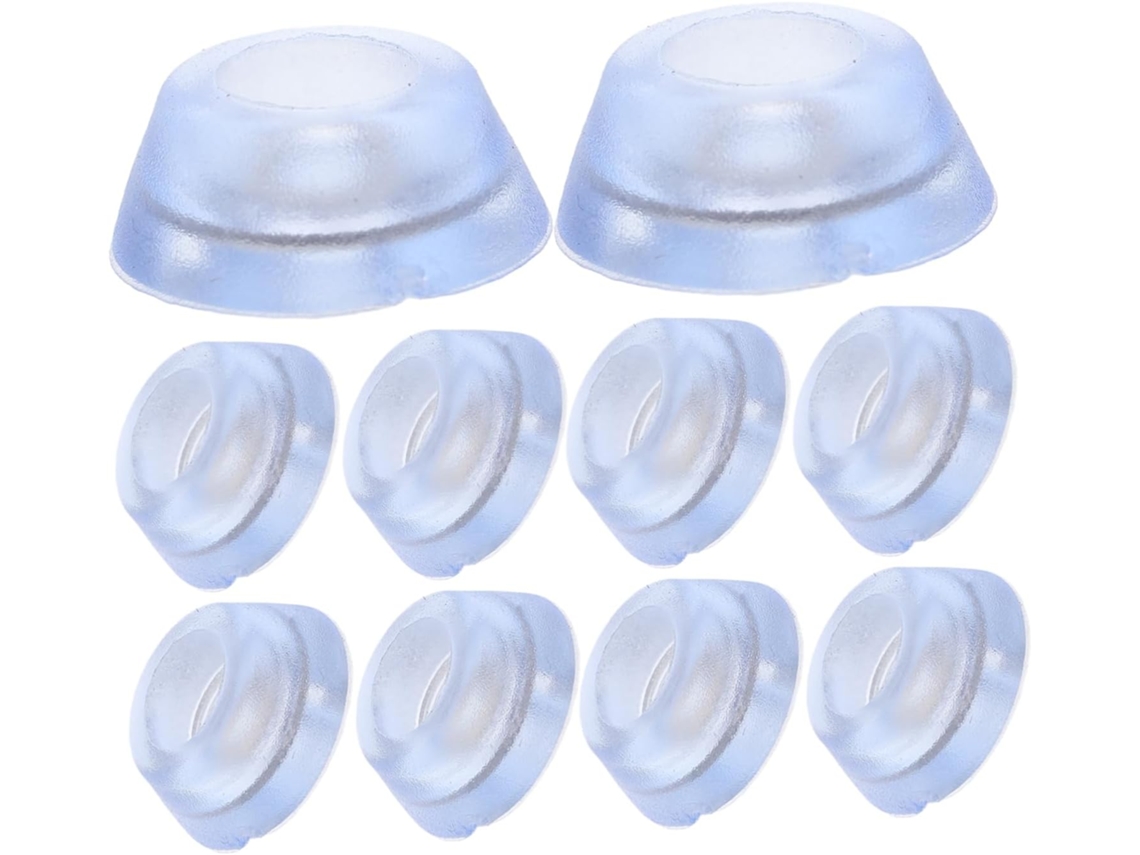 Doitool 20 Unidades De Pés Borracha Silicone Antiderrapantes Para Tábua Corte E Móveis Com Parafusos Aço Inoxidável