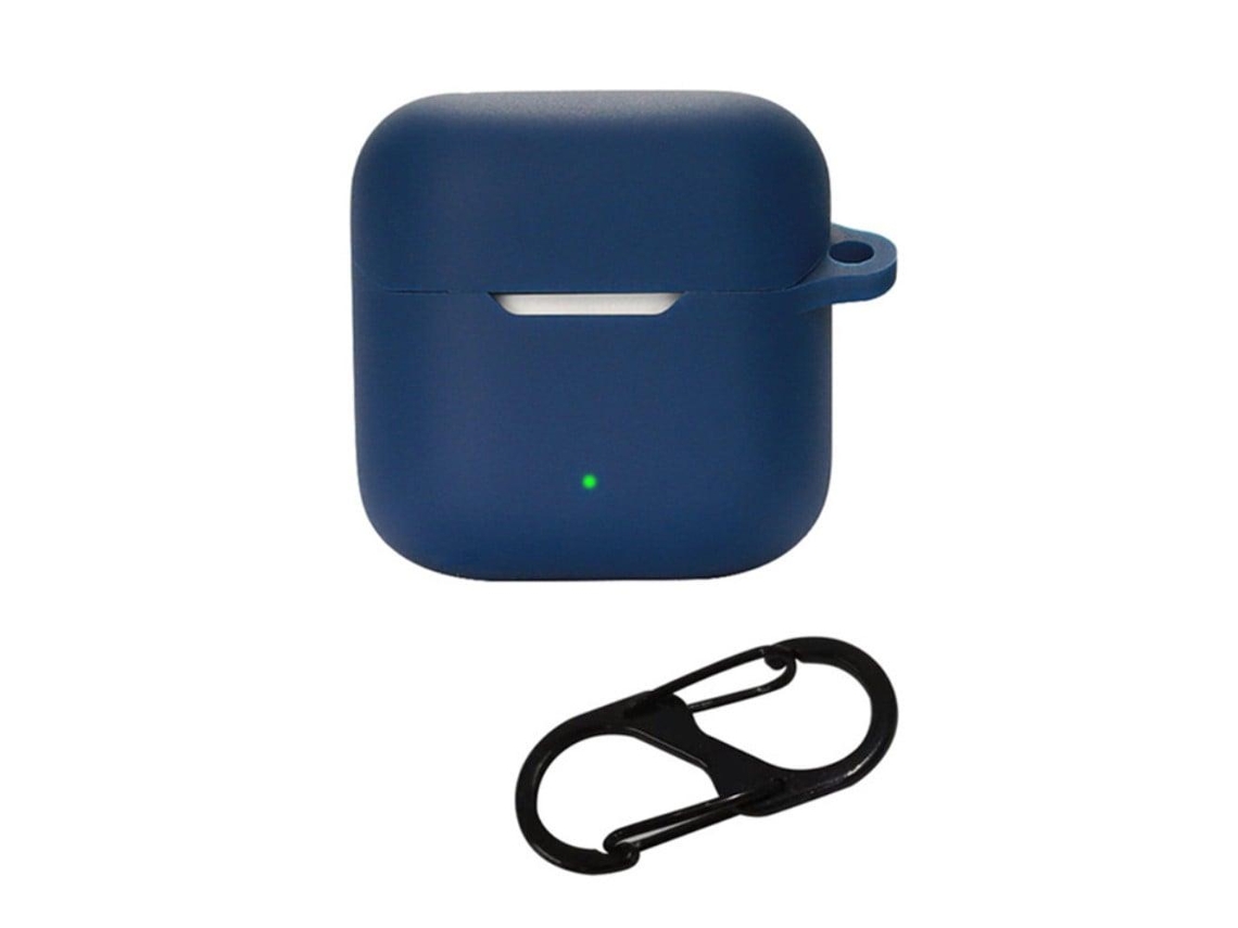 Capa De Silicone Yx06 Tws Com Fivela Azul Escuro Brilvibera