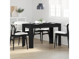 Vidaxl Mesa Jantar 120x60x76 Cm Derivados De Madeira Carvalho Preto