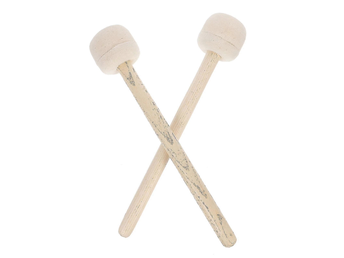 2 Baquetas De Feltro De Lã Para Xilofone Infantil, Baquetas Para Tambor Tenor, Baquetas Para Banda Marcial, Baquetas Para Bumbo Costure Aquaforge