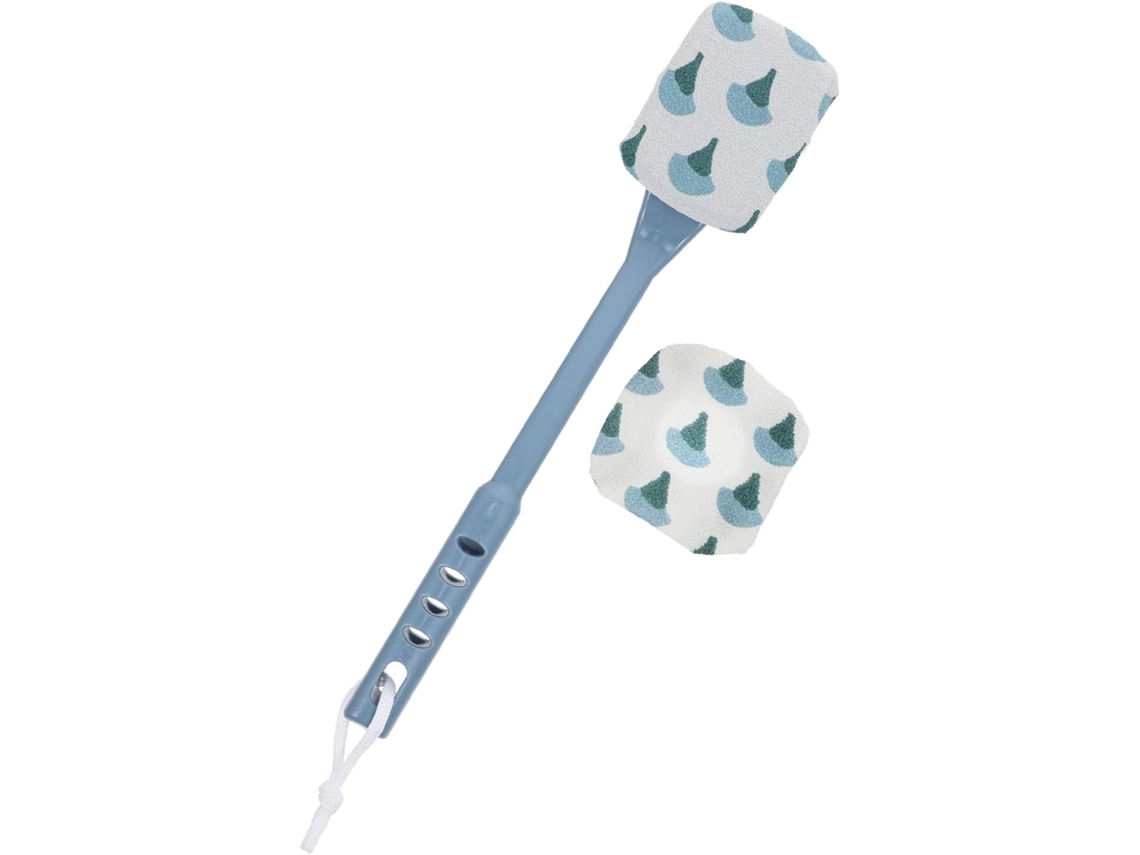 Escova De Banho Com Cabo Longo, Feita De Fibra Esponja E Abs, Ideal Para Limpeza Das Costas, Adequada Para Peles