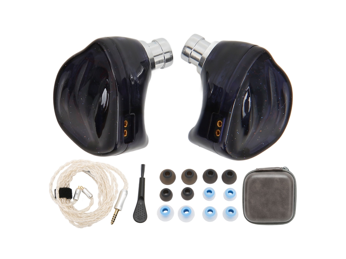 Fones de Ouvido com fio EOOCOO com qualidade HiFi, redução de ruído, estilo ergonômico e estéreo