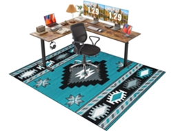 Tapete Antiderrapante 80 X 120 Cm Carpete Piso Cadeiras Escritório, Gamer, Jogos,