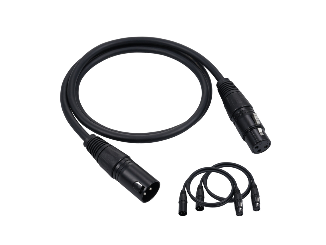 2026 cable Dmx512 de Sinal Canon Cable/cable de Microfone/cable Xlr Preto para Luzes de Cena
