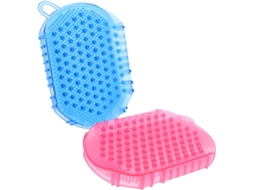 Escova De Massagem Em Pvc De 2 Peças Para Banho E Ferramenta Simples De Circulação Corporal