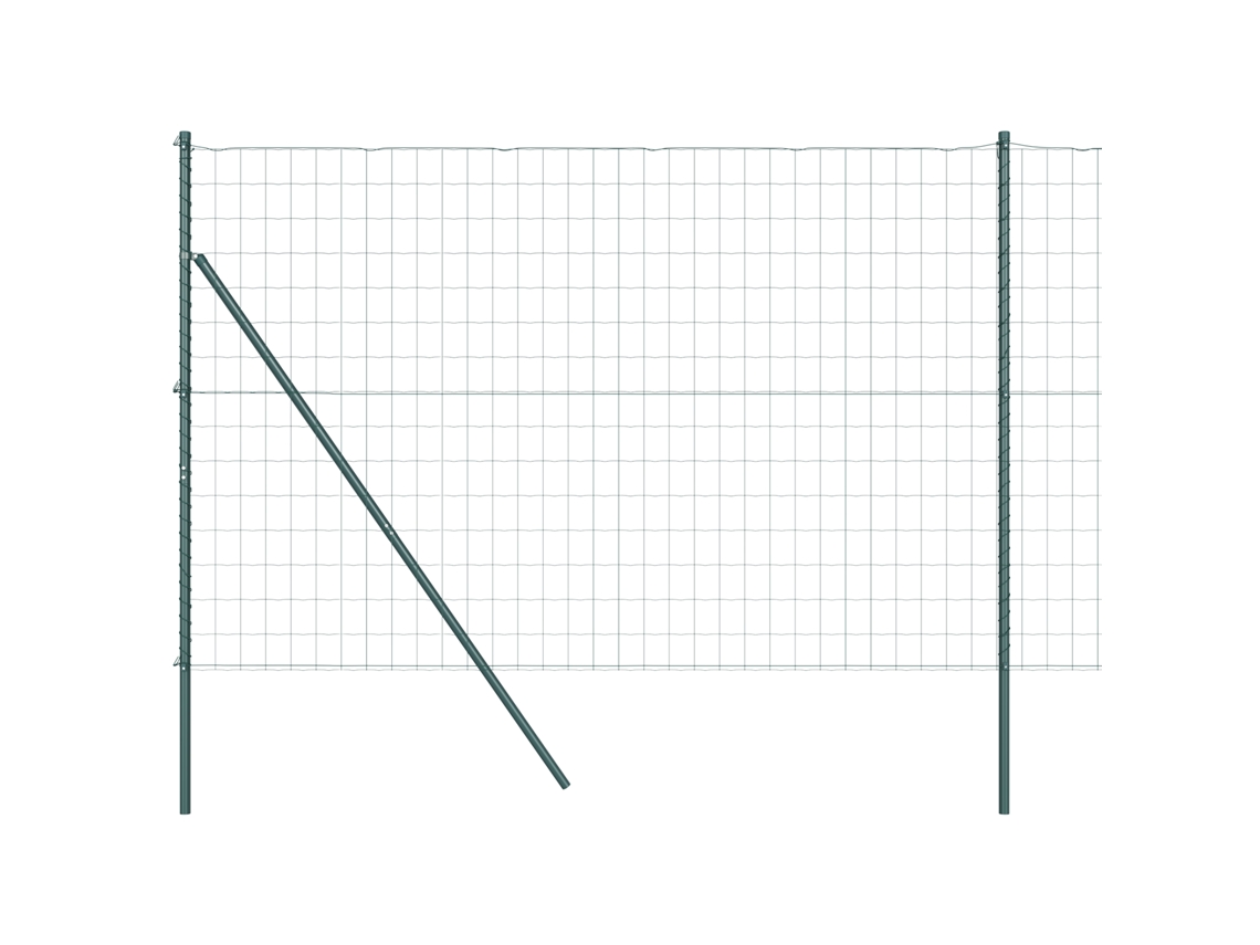 Conjunto 1 Cerca Externa Vidaxl Verde Aço (10 X 1,6 M)