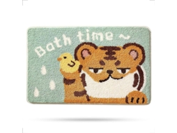 Tapete de Banho de Tigre Fofo Microfibra Macia Anti derrapante Ye S/MARCA