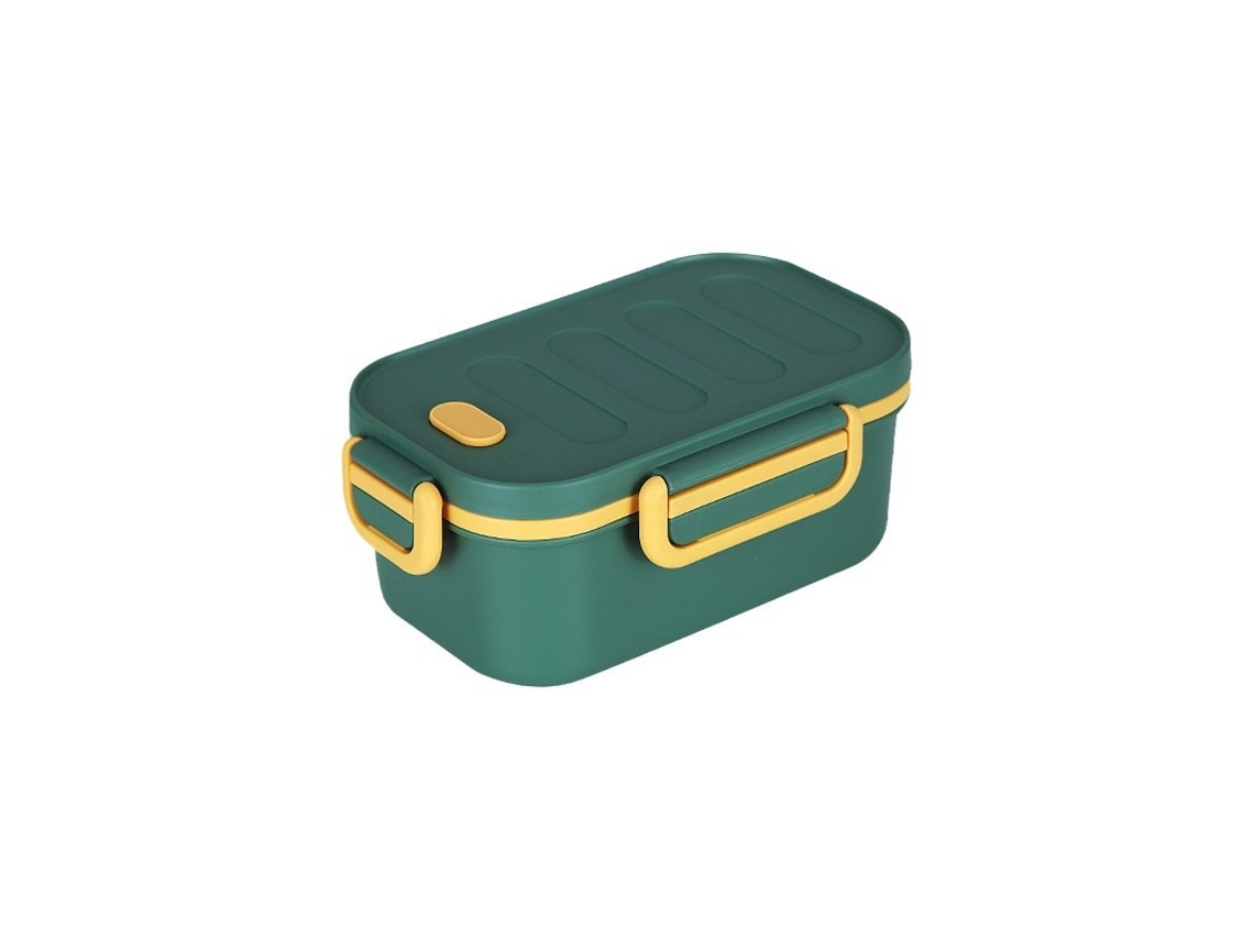Bento Adulto - Caixa Almoço - Recipiente Refeição - Unissexo - Plástico - Verde