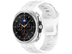 Pulseira de Silicone para Samsung Galaxy Watch8 e Watch8 Classic, Padrão Futebol CHABERLU
