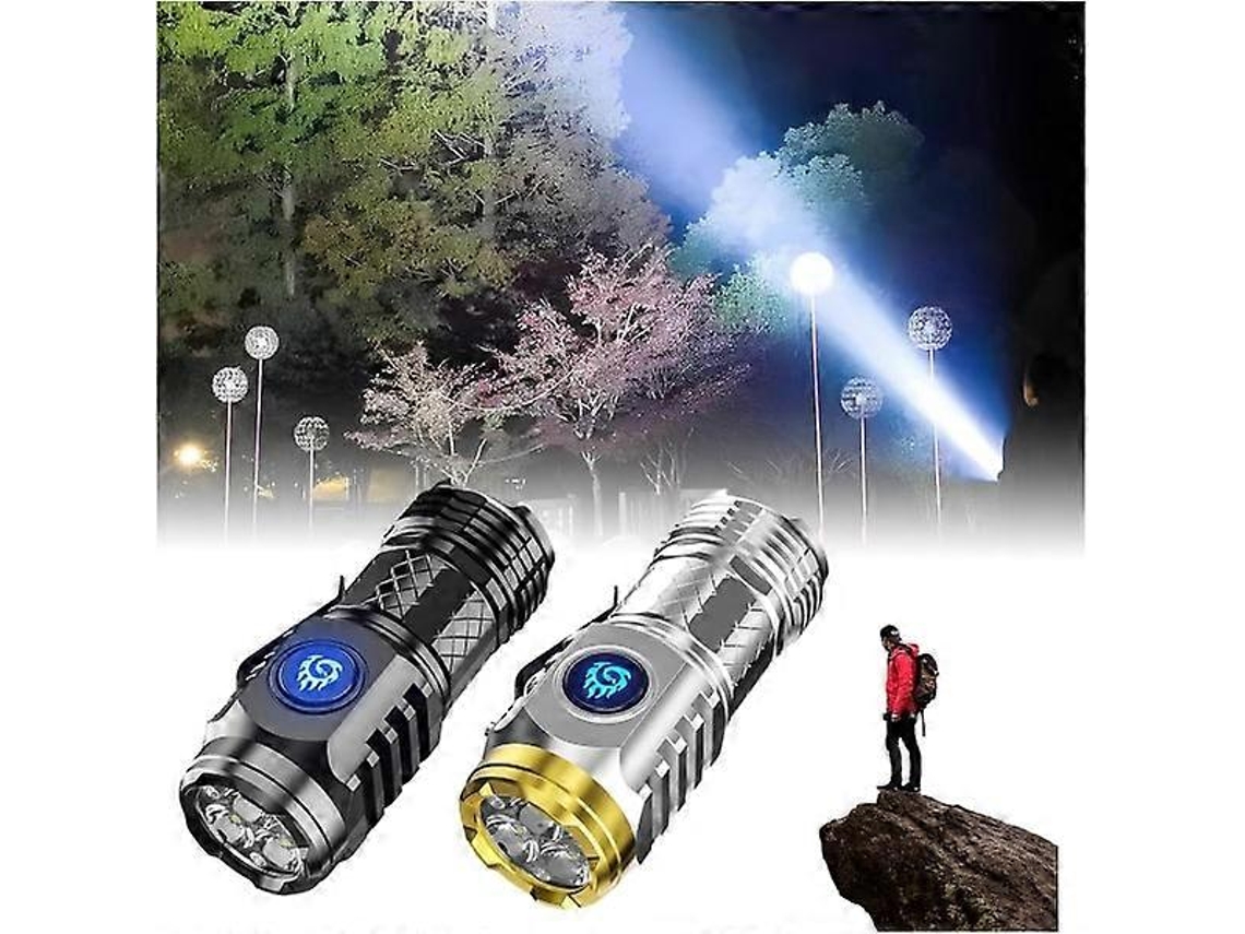Mini Lanterna Three Eyed Monster Lanterna Recarregável De Alto Lúmen Lanterna Led Super Forte De 9000 Lúmens 5 Modos, 10 Hor Aquaforge