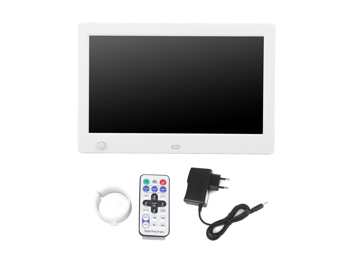 Porta-retratos Digital De 7,8 Polegadas Com Ecrã Led Hd 1080p, Sensor De Presença E Controle Remoto Para Visualização De Fotos E Reprodução De