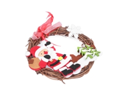 Guirlanda De Natal Laxiscreed Para Porta E Janela Com Ornamentos, Não Desbota E Sem Montagem