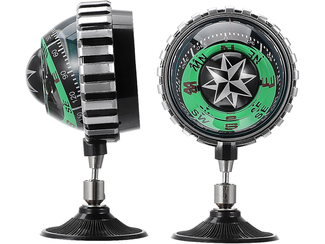 Conjunto De 2 Bússolas Esféricas Com Ventosas Em Abs Para Carro.