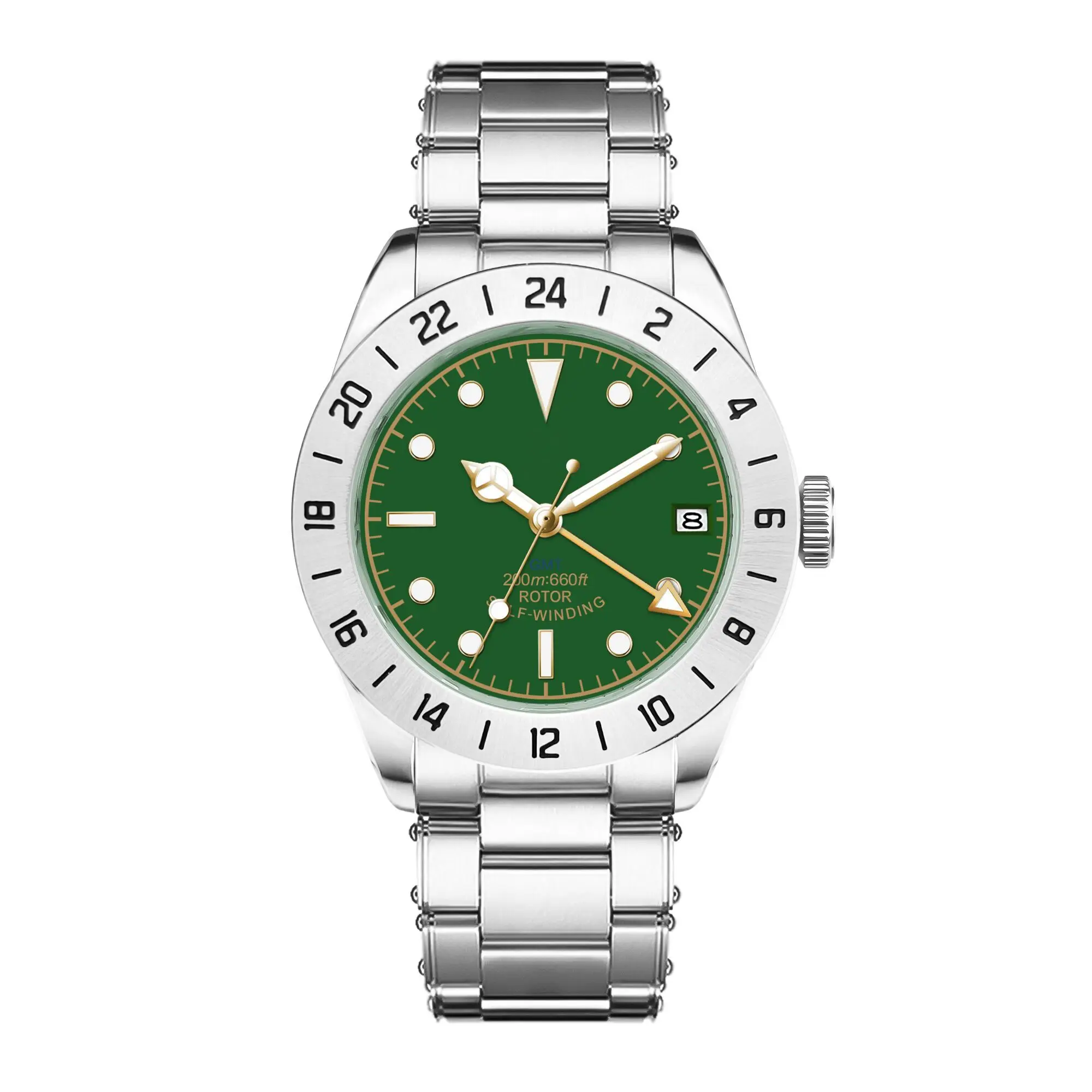 (verde) Relógio Masculino Mecânico Automático De Luxo De 39 Mm, Resistente À Água Até 200 M E Luminoso.
