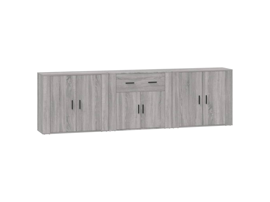 Sideboard, Sideboards Vidaxl Cinzeto Madeira Processada (n/a)
