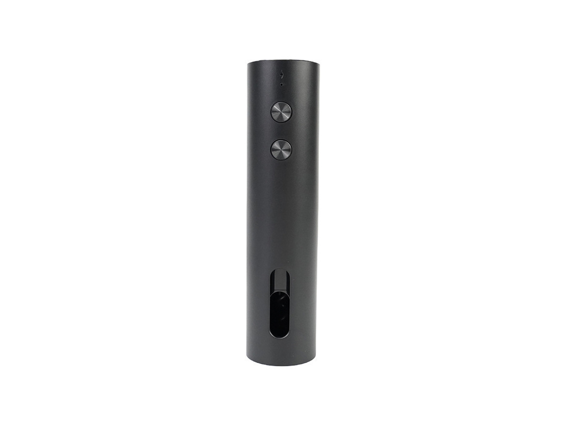 Abridor De Garrafa De Vinho Elétrico A Pilha - Aço Inoxidável Preto Fosco, Design Compacto