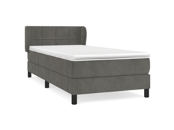 Box Spring Bed, Box Spring Beds Vidaxl Cinzeto Veludo (100 X 200 Cm)