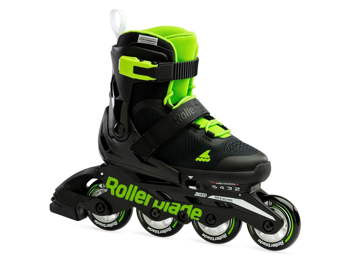 Patina em Linha Junior Microblade Preto Eu 36 1/2-40 1/2Rollerblade