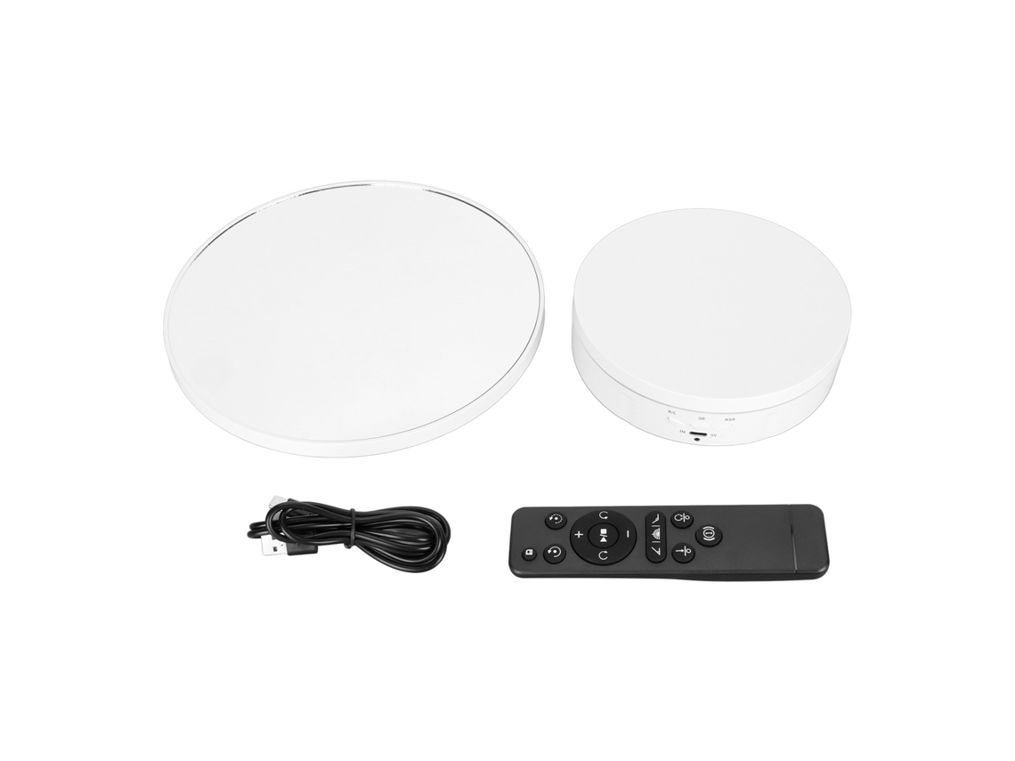 Suporte de Exibição Giratório Automático 360° com Controle Remoto para Joias | S/MARCA