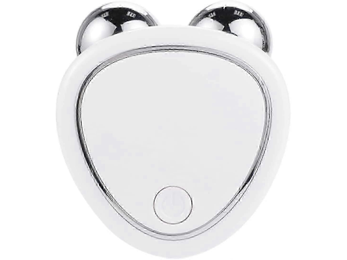 Massageador Facial Elétrico para Firmeza Facial, com Microcorrente, Lifting Rolos e Branco GOKOCO
