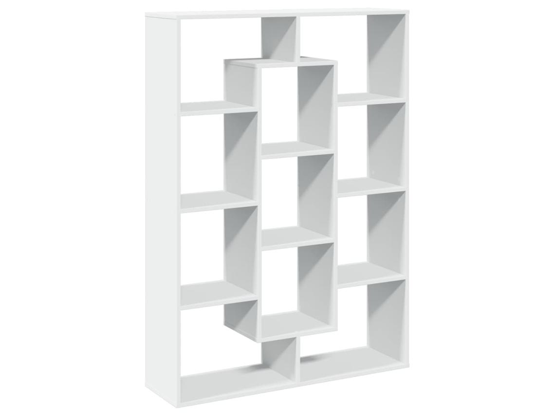 vidaXL Estante 102x29x143 cm contraplacado branco