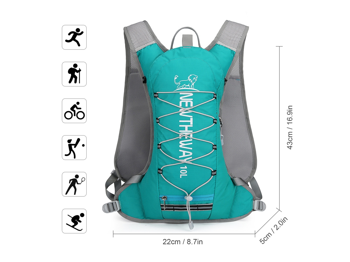 Mochila Isolada 10l para Corrida Ciclismo Camping