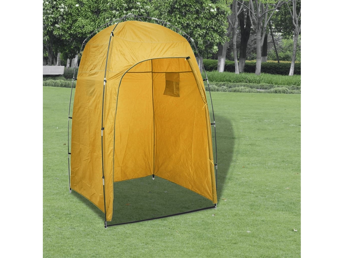 Vidaxl Tenda De Wc Para Duche Ou Mudança De Roupa Amarelo