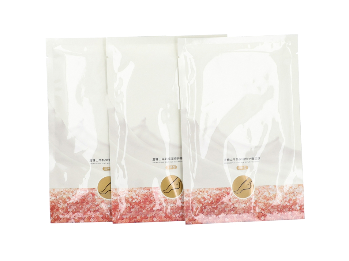 Máscara De Pé Clareadora Hidratante Exfoliante Para Reparo De Calcanhar Com 3 Pares