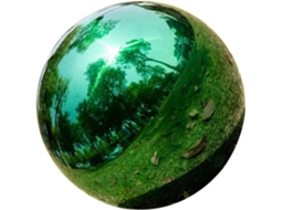 Esferas Decorativas de Jardim Kichouse em Aço Inoxidável com Superfície Refletora. Esferas Portáteis em Aço Inoxidável CHABERLU