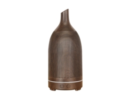 Difusor De Aromas Preto 200ml Com Controle Remoto E Luz Led Colorida,umidificador De Madeira Ideal Para Uso Doméstico PAPRIKA